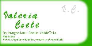 valeria csele business card